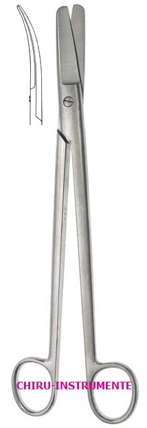 DUBOIS Bauchdecken-/ Kephalotomschere,gebogen, st./st., 27 cm