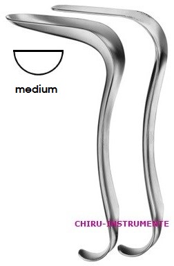 KRISTELLER Scheidenspekula, Fig. 1, 70 x 27 mm, 75 x 23 mm, Satz