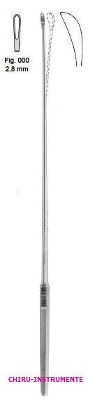 LUER-KOERTE gall stone scoop, fig. 000, 2.5 mm, 32 cm (12 ½")