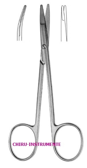 KILNER dissecting scissors, curved, 15 cm (5 ¾")