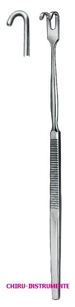 TRACHEAL Häkchen, 16 cm, 1 zahning, stumpf TRACHEAL Häkchen, 16 cm, 1 zahning, stumpf