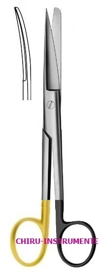 Chirurgische Schere,gebogen, sp./st., 14,5 cm,Hartmetall (TC), Supercut (SC) Chirurgische Schere,gebogen, sp./st., 14,5 cm,Hartmetall (TC), Supercut (SC)