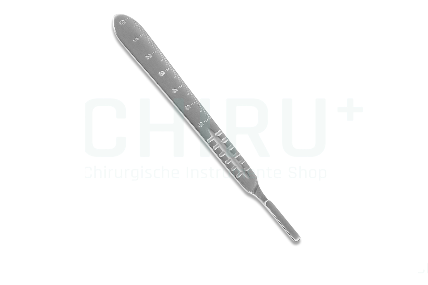 Skalpellgriff, Nr. 4, 13,5 cm, mit Zentimetergradierung Skalpellgriff, Nr. 4, 13,5 cm, mit Zentimetergradierung