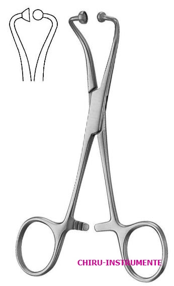 Ball and Socket towel clamps, 14 cm (5 ½")