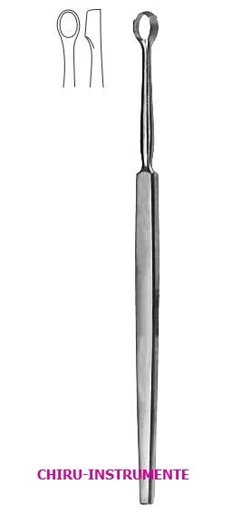 WOLFF Lupuskürette, oval gelocht, Fig. 5, 5mm, 14cm