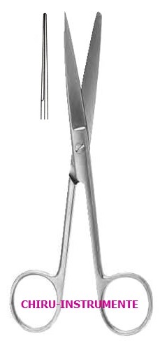 Chirurgische Schere, gerade, sp./sp., 13 cm, grazil
