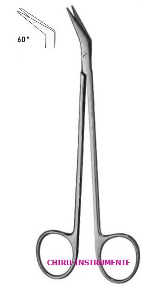 DEBAKEY vascular scissors, 60°, 28 cm (11")