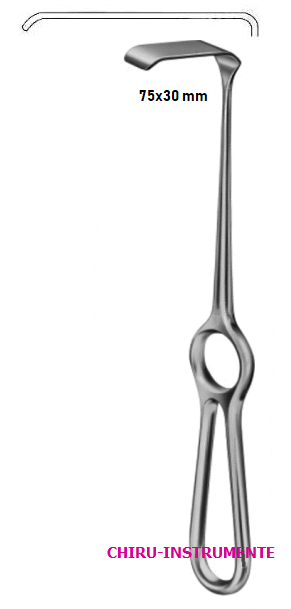 KOCHER Wundhaken, 75x30mm, 23cm KOCHER Wundhaken, 75x30mm, 23cm