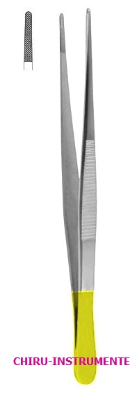 POTTS-SMITH anatomische Pinzette, 20 cm,  gerieft, Hartmetall (TC)