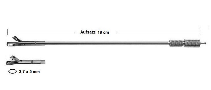 TOWNSEND Stanzenaufsatz, Fig. 3, 3,7 x 5 mm, 19 cm, ovaler Schnitt