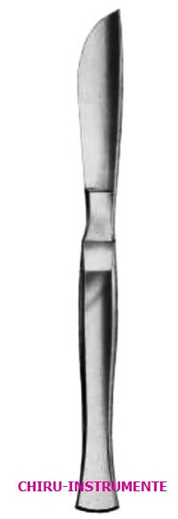 VIRCHOW Seziermesser, 115mm, geballte Klinge, 25cm