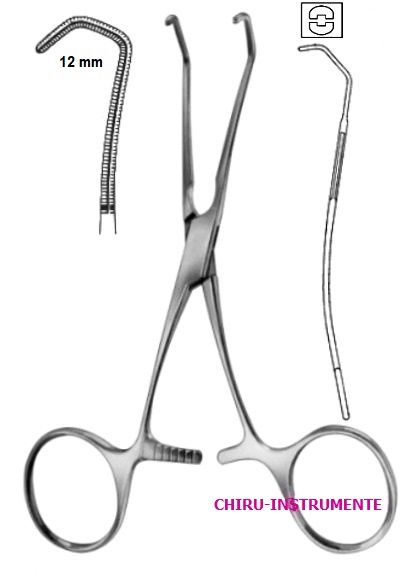 COOLEY atrauma bulldog clamps, 50 mm, 13 cm (5"), straight