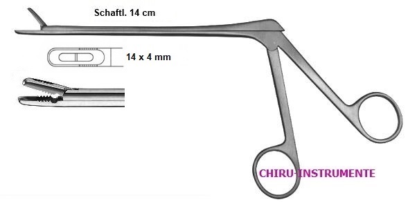 CASPAR rongeur, straight, 14 cm (5 ½"), 4 x 14 mm