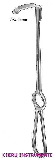 OBWEGESER Weichteilhaken, abgebogen, 35x10mm, 22cm OBWEGESER Weichteilhaken, abgebogen, 35x10mm, 22cm