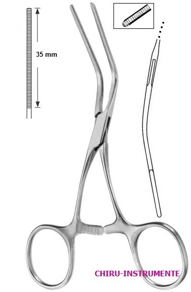 CASTAÑEDA Neonatal- und Pädiatrieklemme, Nr. 1, Fassmaul 30mm, 13cm