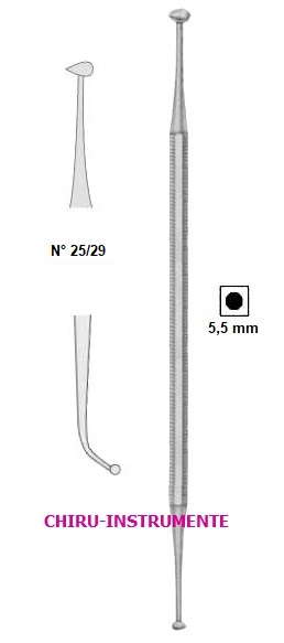 Füllungsinstrument, doppelendig, Fig. 25/31, L. ca. 16,5cm