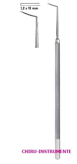 CASTROVIEJO cyclodialysis spatula, 13 cm (5"), 1.2 x 10 mm