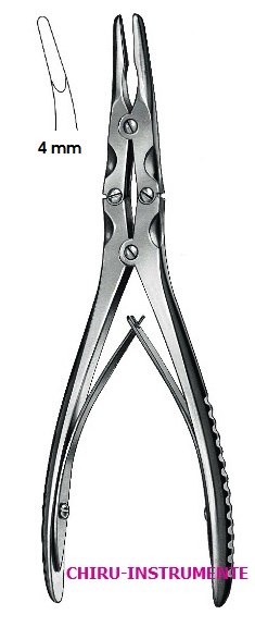 BEYER bone rongeur, 18 cm (7"), curved