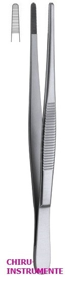Dissecting forceps, 23 cm (9"), serrated Dissecting forceps, 23 cm (9"), serrated