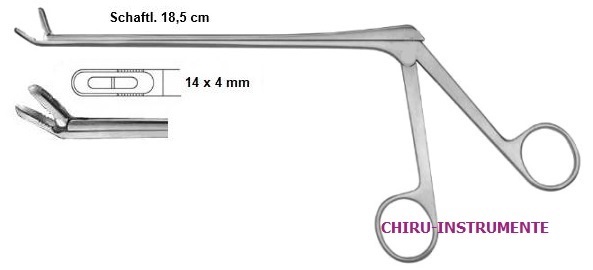 CASPAR Rongeur, aufgebogen, 14x4mm, 18,5cm