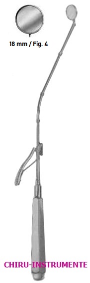 MICHEL postrhinoscopic mirror, 18 mm, 27 cm (10 ¾")