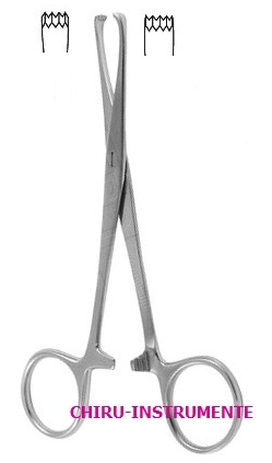 TUFFIER Tumorfaßklemme, 13 cm, 5x4 Zähne TUFFIER Tumorfaßklemme, 13 cm, 5x4 Zähne