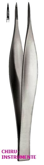 FEILCHENFELD Splitterpinzete, 11,5 cm, gerieft