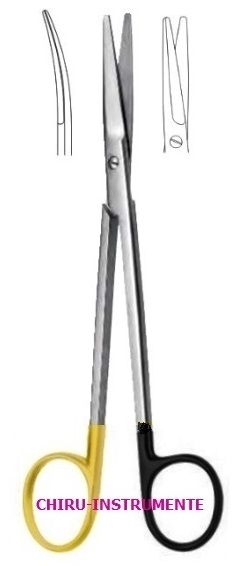 MAYO Schere, gebogen, 23 cm, Hartmetall (TC), Supercut (SC)