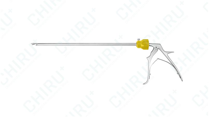 Endoskopische Clip Anlegezange, gelb (L), Townsend Griff, Ø 10 mm, 330 mm für VeSeal Clips™
