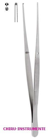 SEMKEN chirurgische Pinzette, 1 x 2 Zähne, 12,5 cm, gerade