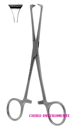 ALLIS-ADAIR Darmfasszange, 10x11 Zähne, 15,5 cm