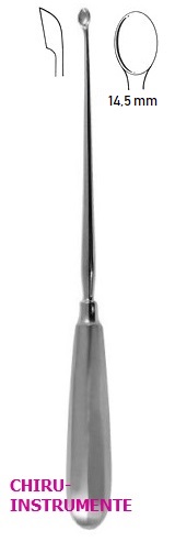 SIMON Uteruslöffel, Fig. 6, 14,5 mm, 25 cm, scharf, fest SIMON Uteruslöffel, Fig. 6, 14,5 mm, 25 cm, scharf, fest