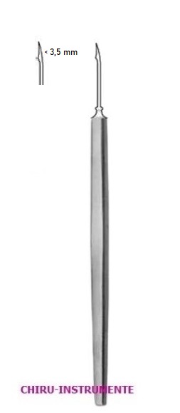 ZIEGLER Kapsulot. Messer 3,5mm, 12cm ZIEGLER Kapsulot. Messer 3,5mm, 12cm