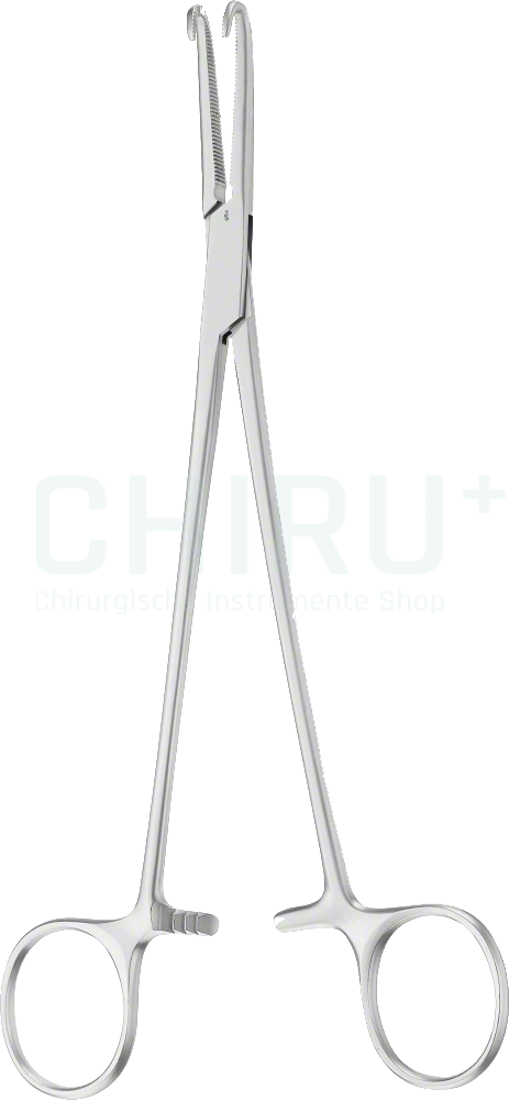 NEGUS Tonsillenklemme, 22 cm, stark gebogen  NEGUS Tonsillenklemme, 22 cm, stark gebogen