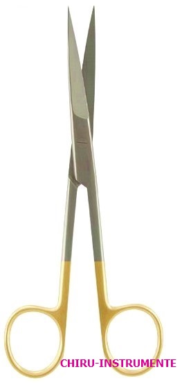 DEAVER scissors, straight, sh/sh, 14 cm (5 ½"),  Tungsten Carbide (TC)