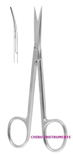 WAGNER Schere,gebogen, sp./sp., 12 cm
