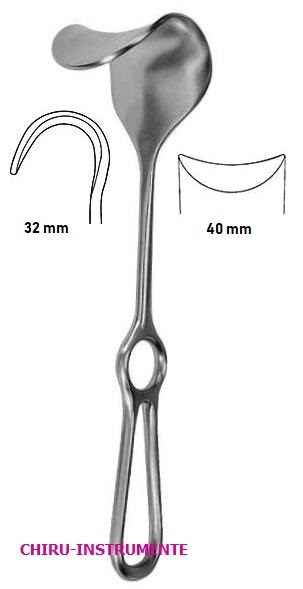 FRITSCH retractor, 32 x 40 mm, 24 cm (9 ½")