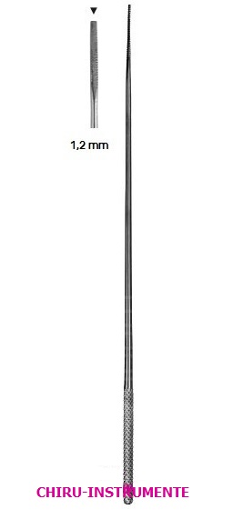 FARELL Watteträger, dreikant, 1,2mm, 23cm