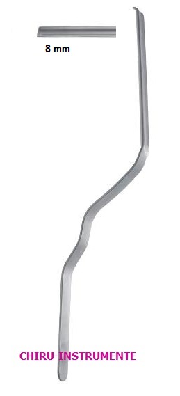 CASPAR nerve retractor, 24 cm (9 ½"), 8 mm wide