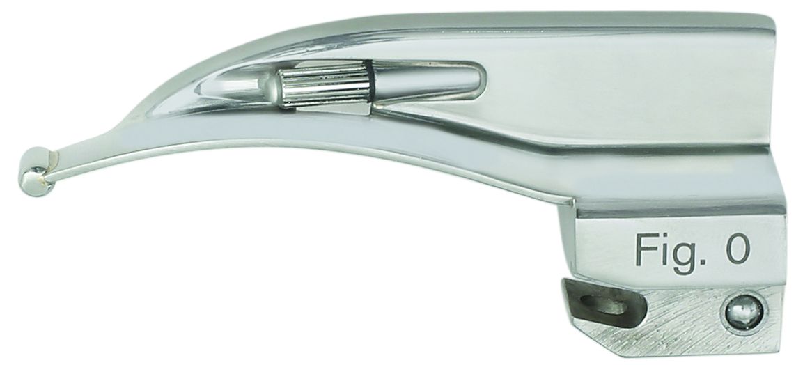 MACINTOSH Laryngoskopspatel, Fig. 0, 55 mm, matt, Warmlicht MACINTOSH Laryngoskopspatel, Fig. 0, 55 mm, matt, Warmlicht
