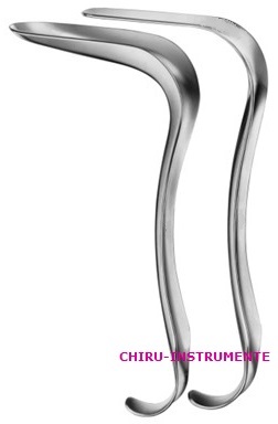 KRISTELLER Scheidenspekula, Fig. 0, 70 x 15 mm, Satz, für Jungfrauen