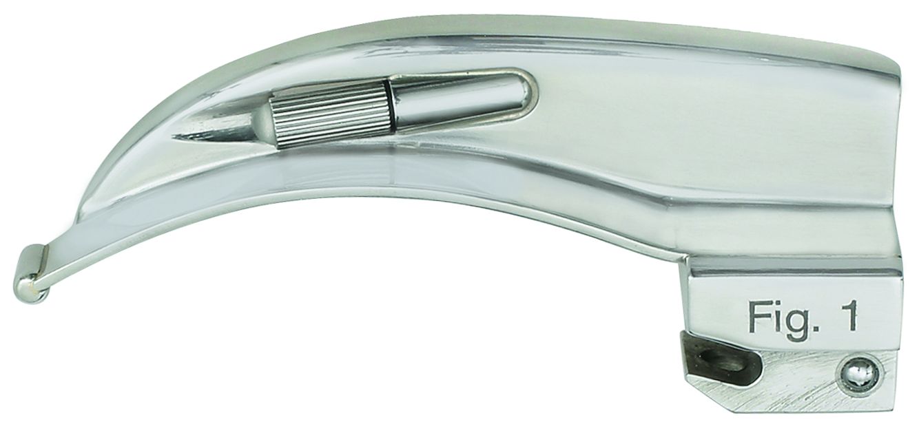 MACINTOSH Laryngoskopspatel, Fig. 1, 70 mm, matt, Warmlicht MACINTOSH Laryngoskopspatel, Fig. 1, 70 mm, matt, Warmlicht