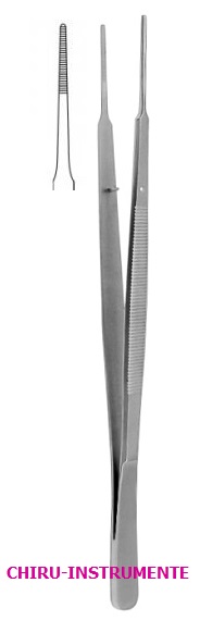 GERALD anatomische Pinzette, 18 cm,  gerade, gerieft GERALD anatomische Pinzette, 18 cm,  gerade, gerieft
