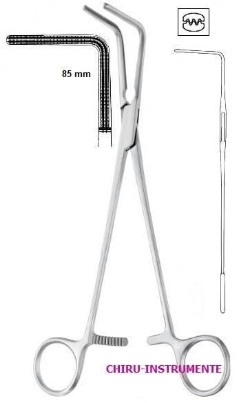 LEES atrauma clamp, angulated