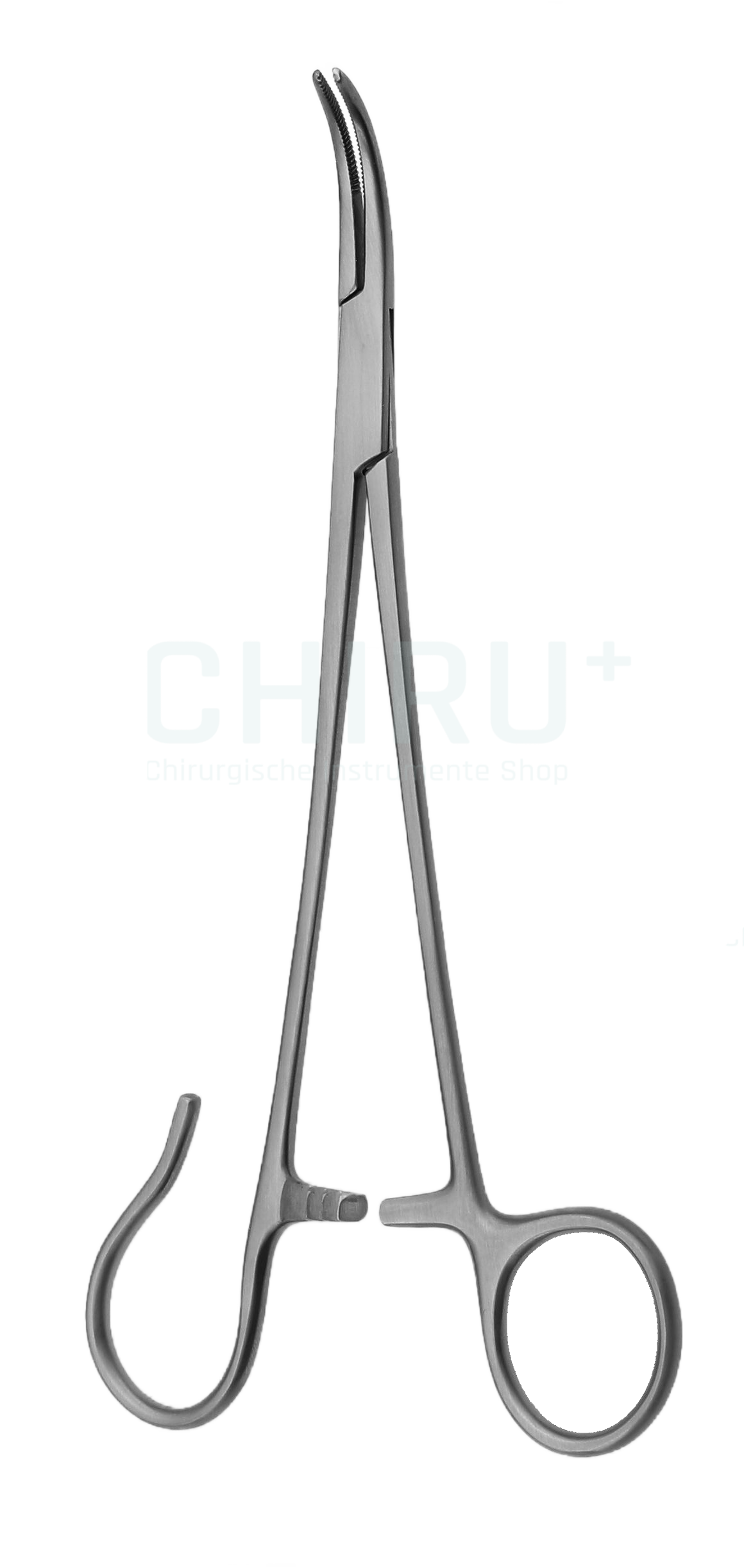 SCHNIDT Tonsillenklemme, offener Ring, leicht gebogen 19cm  SCHNIDT Tonsillenklemme, offener Ring, leicht gebogen 19cm