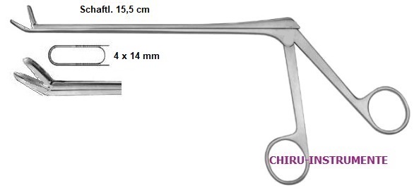 CASPAR Rongeur, aufgebogen, 14x4mm, 15,5cm