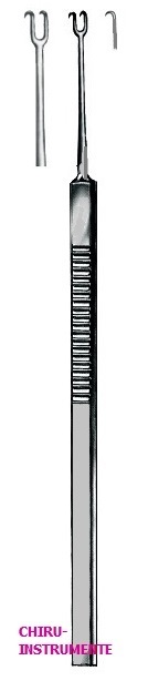 GUTHRIE Fixier-Doppelhäkchen, Fig. 2, 15,5 cm, spitz