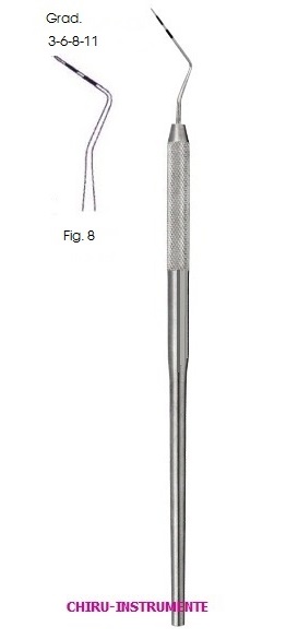 PARODONTOMETER, einendig, rund, Fig. 8