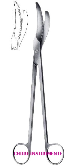 Damm- Episiotermie Schere,24 cm, ein Blatt gezahnt