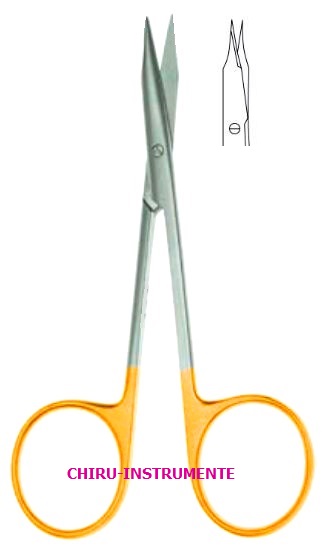 STEVENS tenotomy scissors, straight, sh/sh, 10.5 cm (4"), Tungsten Carbide (TC)